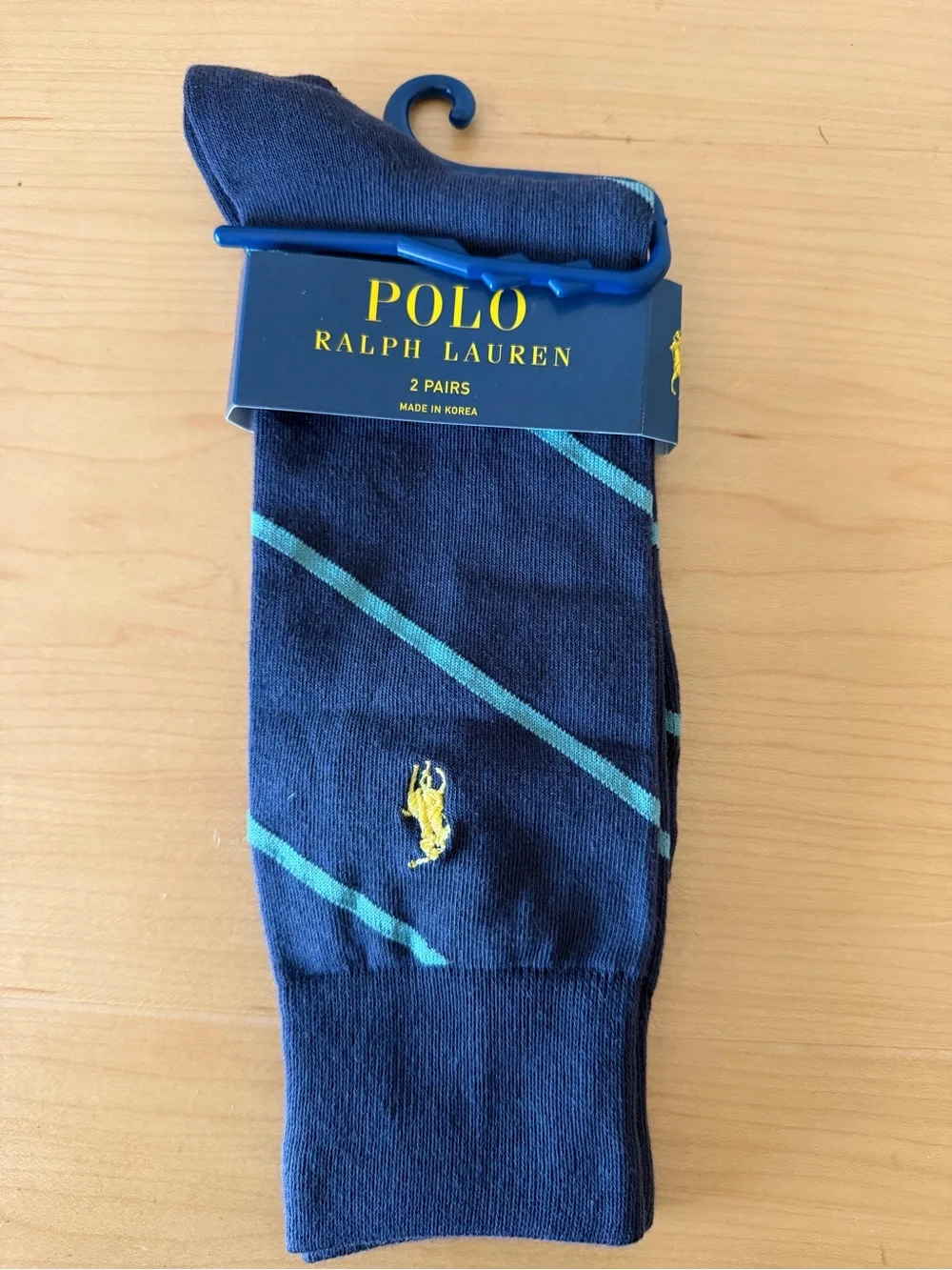 Ralph Lauren Purple Label Navy Socks with Extra Polo Ralph Lauren Pair Socks